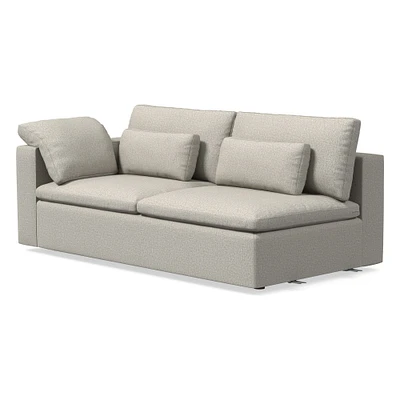 Open Box: Harmony Modular Left Arm Sofa, Down, Twill, Dove, Concealed Supports