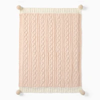 Cozy Cable Knit Baby Blanket | West Elm