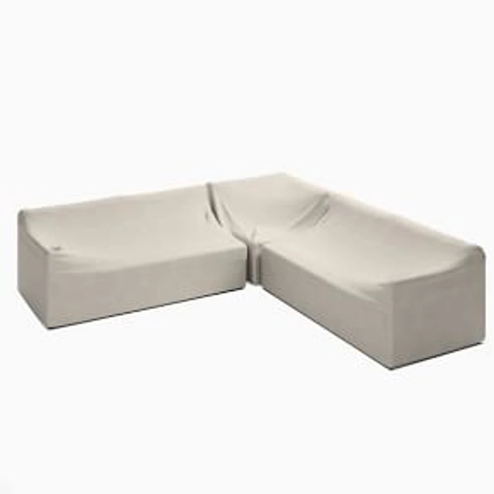 Coastal 3 Piece Sectional Set 3: L-Shaped 3 Piece Sectional Protective Cover