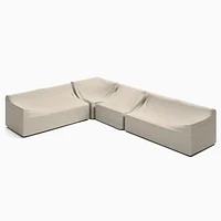 Coastal 4 Piece Sectional Set 6: L-Shaped 4 Piece Sectional Protective Cover