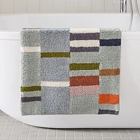 Margo Selby Tulip Fields Bath Mat , Frost Gray, 20"x34"