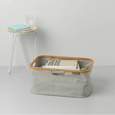 Foldable Laundry Basket, 10.6 Gallon (40 Liter) Gray