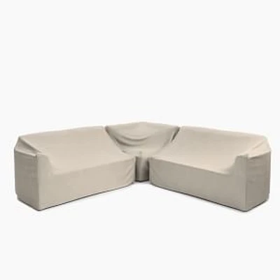 Porto 3 Piece Sectional Set 3: Left Arm Sofa + Corner + Right Arm Sofa Protective Cover