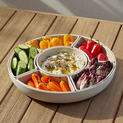 Aaron Probyn Kaloh Melamine Serveware, Chip & Dip, Charleston Gray