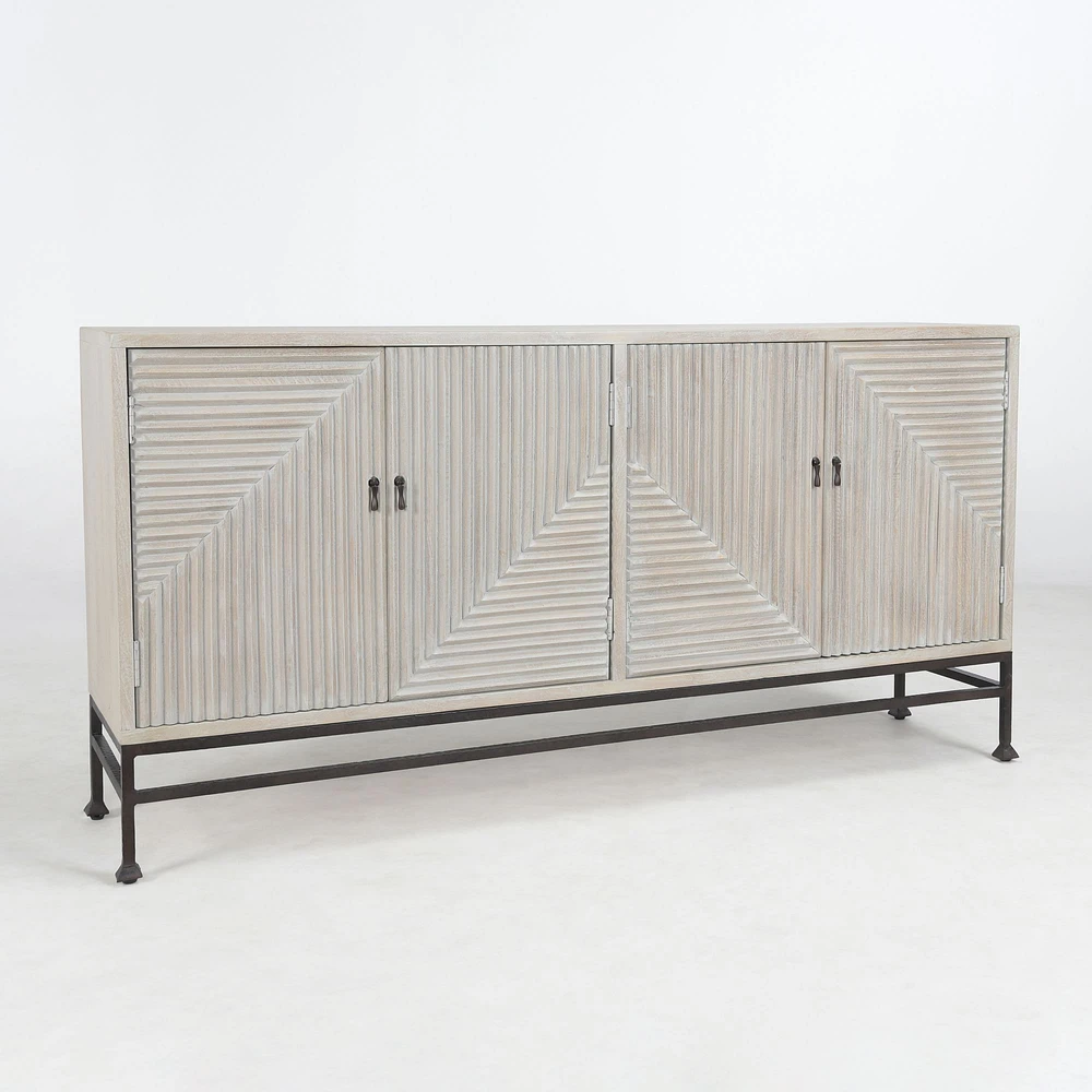 Diagonal Ridges Buffet (72") | West Elm