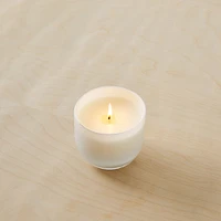 White Glass Candles - Marine Moss | West Elm