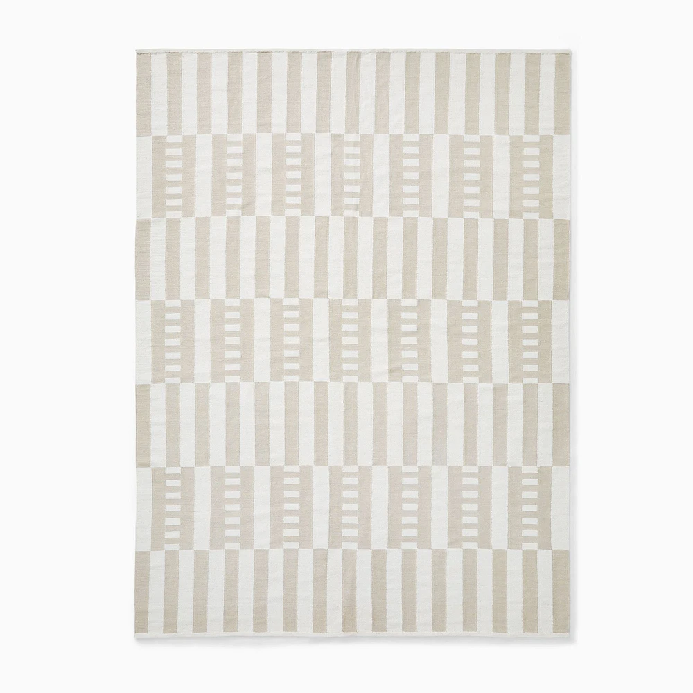 Billy Cotton Checkered Rug | West Elm