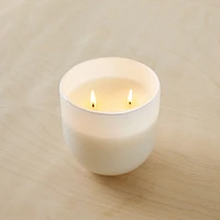 White Glass Candles - Marine Moss | West Elm