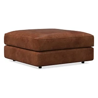 Urban Leather Ottoman | West Elm