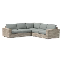 Urban Outdoor 3-Piece L-Shaped Sectional Cushion Covers | West Elm