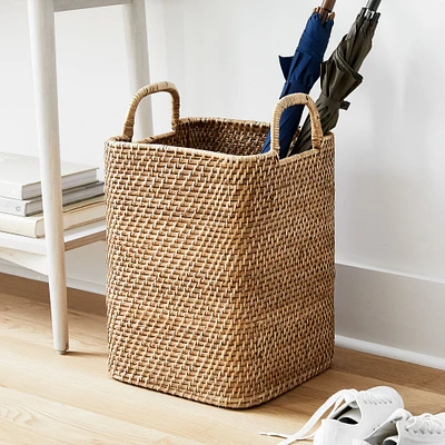 Modern Weave Rattan Baskets - Clearance | West Elm