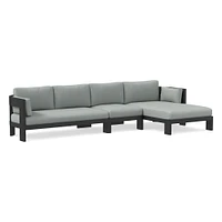 Caldera Aluminum Outdoor -Piece Chaise Sectional Cushion Covers | West Elm