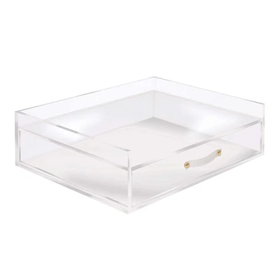 Acrylic Organizer Tray w/ Drawer | West Elm