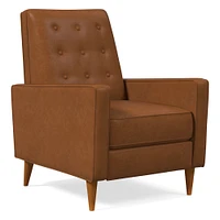 Rhys Mid-Century Leather Recliner | West Elm