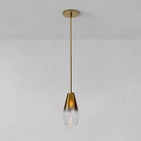 Sculptural Glass Geo Pendant Light - Large (Clear) | West Elm