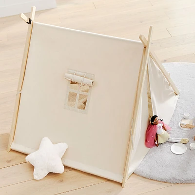 Open Box: Collapsible Play Tent, Natural, WE Kids