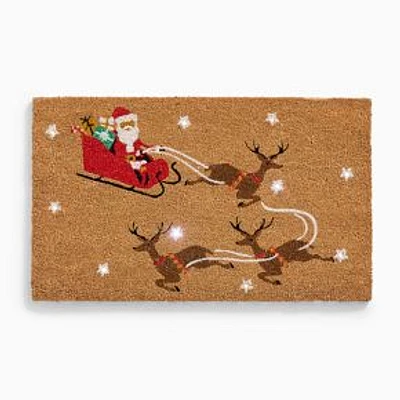 Santa's Sleigh w/ Lights Doormat