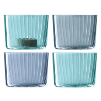 Gems Glass Tealight Holders (Set of 4) | West Elm