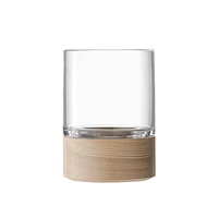 Lotta Glass & Wood Vase | West Elm