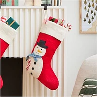 Santa & Friends Felt Stockings PBK Snowman