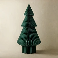 Decorative Paper Tree, Green, 7Ft