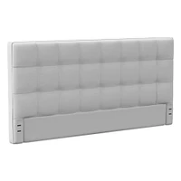 Grid Tufted Wall Mounted Headboard | West Elm