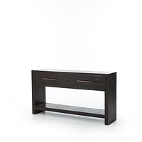 Alexa 59.75" Console Table, Burnished Black