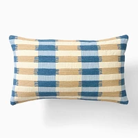 Color Block Ladder Pillow Cover, 12x21, Indigo