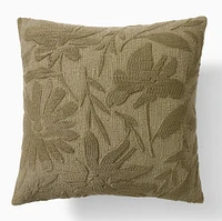 Textural Floral Pillow Cover | West Elm