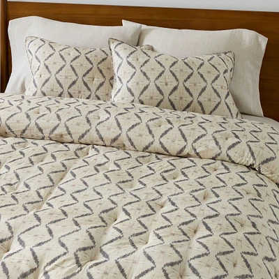 Desi Ikat Full/Queen Comforter, Sand