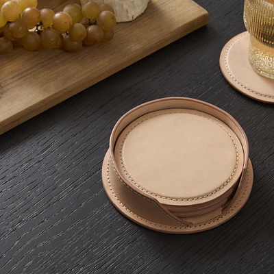 Leather Coasters (Set of 4) | West Elm