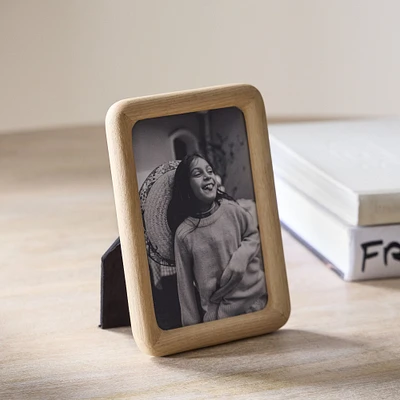 Modern Rounded Wood Tabletop Frames, Light Ash, 4x6