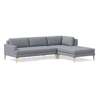 Andes 3 Piece Chaise Sectional | Sofa With West Elm