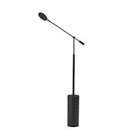 Weighted Cantilever Floor Lamp, Black