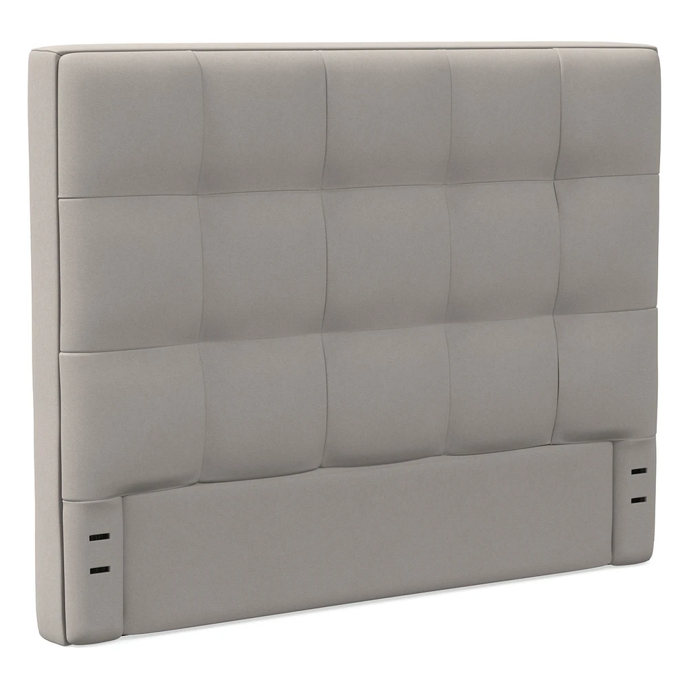 Grid Tufted Wall Mounted Headboard | West Elm