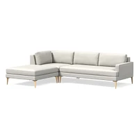 Andes 3 Piece Chaise Sectional | Sofa With West Elm