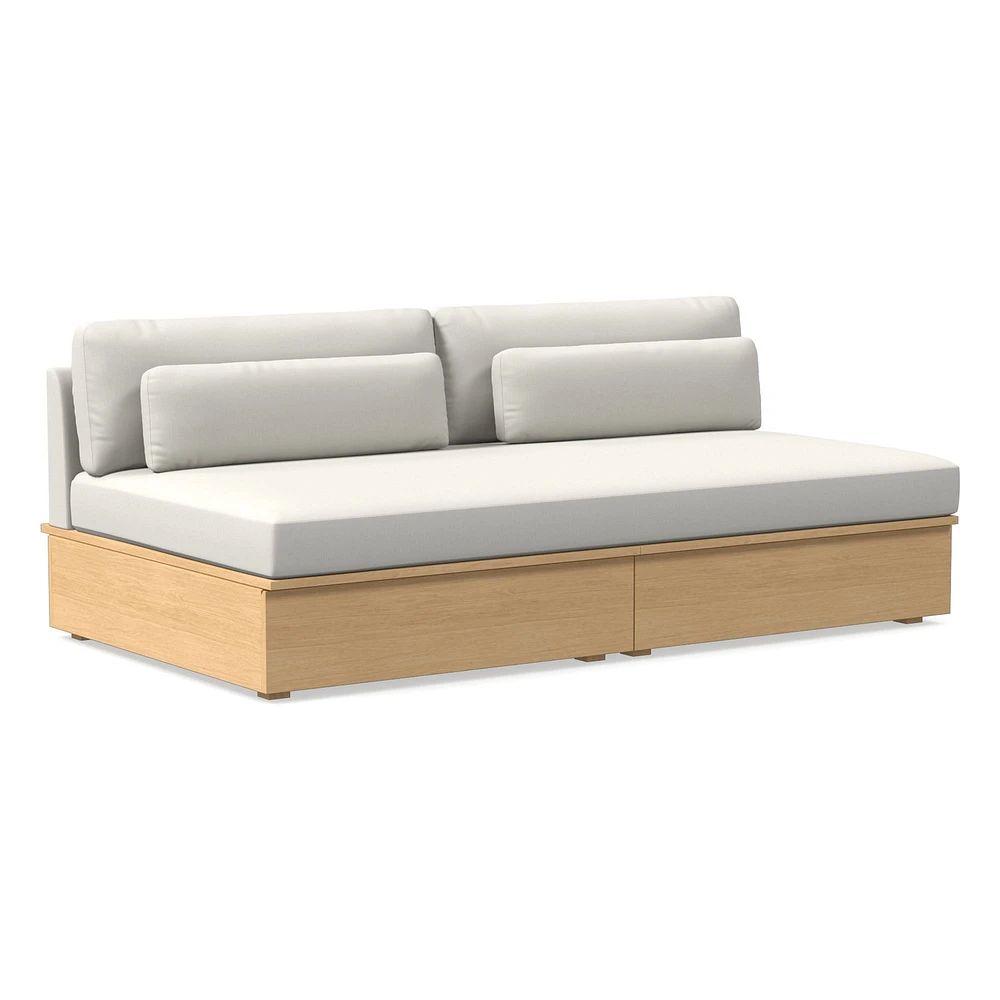 Harwood Armless Storage Sofa (75") | West Elm