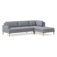 Andes 3 Piece Chaise Sectional | Sofa With West Elm