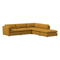 Hampton 5 Piece Chaise Sectional | Sofa With West Elm