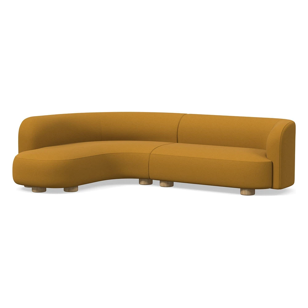 Laurent 2-Piece Wedge Chaise Sectional (111.5") | West Elm