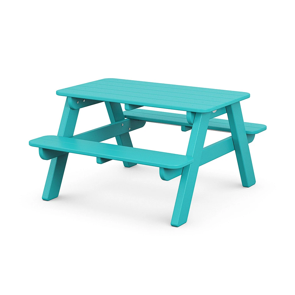 Forrest Kids Outdoor Picnic Table by POLYWOOD, Green, WE