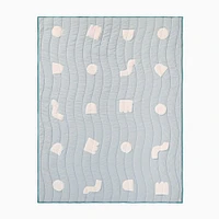 Eva Chen Textured Shapes Quilt | West Elm