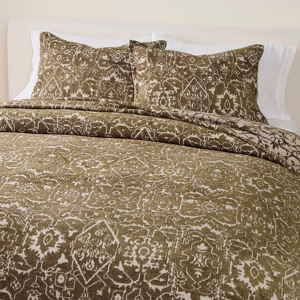 Kay Chenille Reversible Coverlet | West Elm