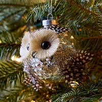 Owl Glass Ball Ornament | West Elm