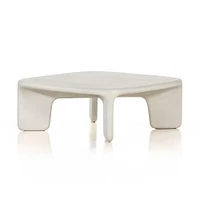 Contemporary Low Leg Concrete Coffee Table | Modern Living Room Furniture | West Elm