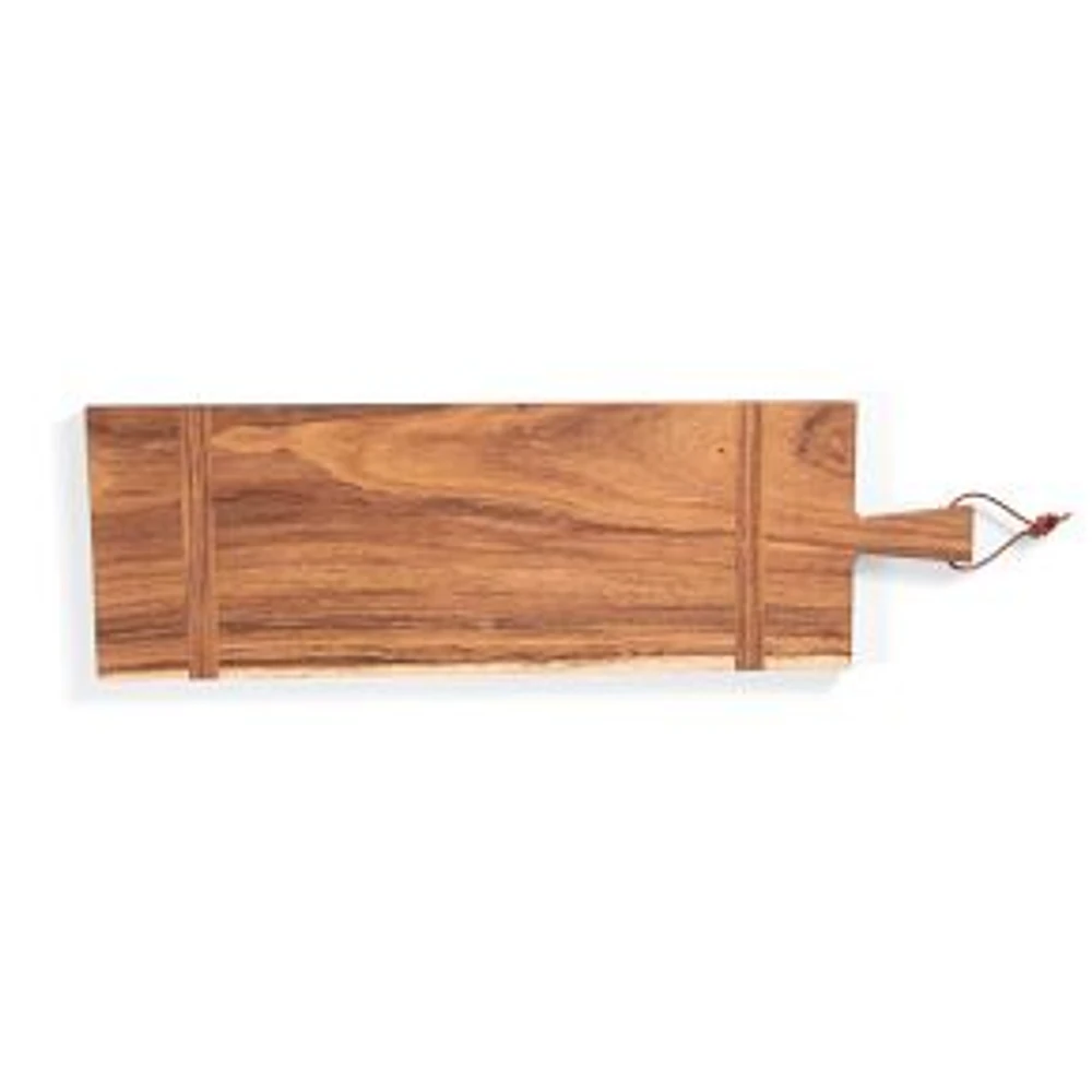 Madera Rectangular Long Charcuterie Board, 29x9, Caribbean Walnut