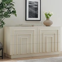 Harway 60" 6 Drawer Dresser , Ivory