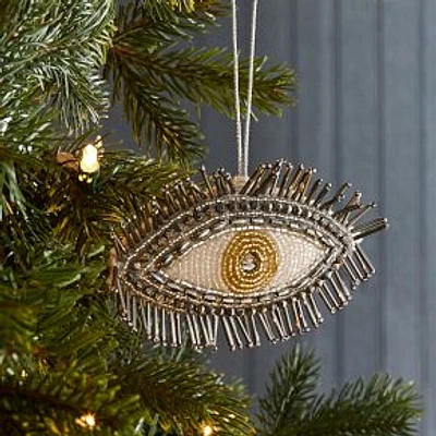 Beaded Evil Eye Ornament