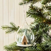 Glass Clouche Ornament