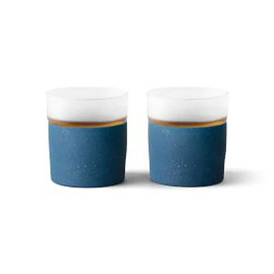 Rabbit Freezable Whiskey Glasses, Blue, Set of 2